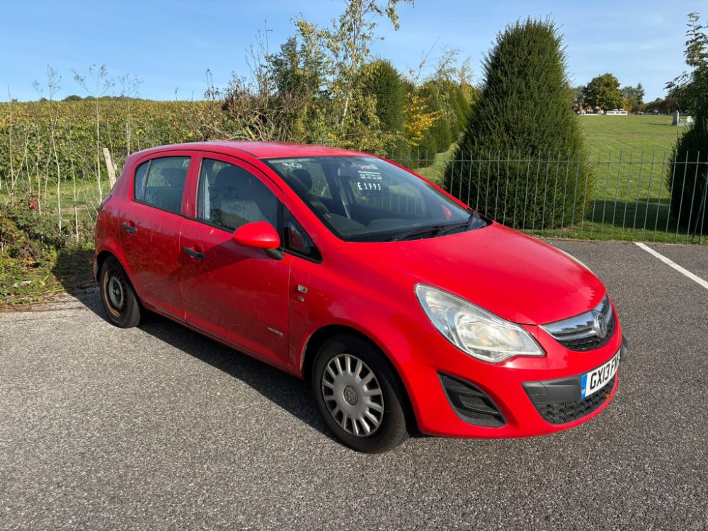 Red 2013 Vauxhall Corsa 1.3 CDTi ecoFLEX S Hatchback 5dr Diesel Manual Euro 5 s/s A/C 95 ps in Canterbury